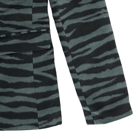 NWT Ann Taylor Zebra Print Long Double Breasted Wool Blend Blazer Size 6 - Picture 8 of 14